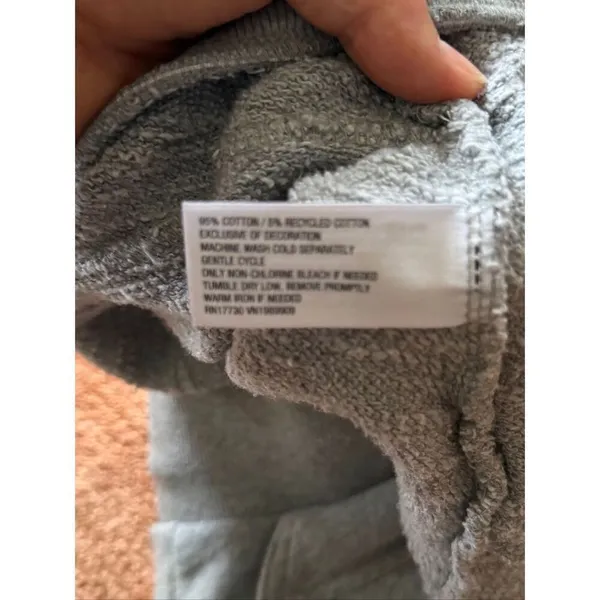 JoyLab Gray High Rise Raw Hem Sweat Shorts Women’s L Cotton Lounge - Image 7