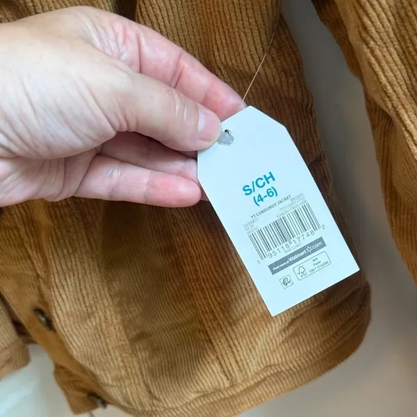 Time and Tru Womens Corduroy Jacket Brown‎ Size S 4-6 TT31100012752 NWT - Image 5
