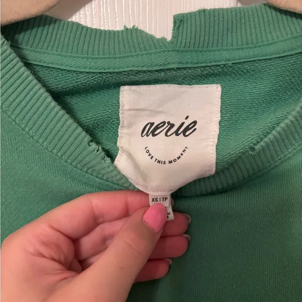 Aerie the Chill Crew Sweatshirt size XS but runs oversized - Image 4