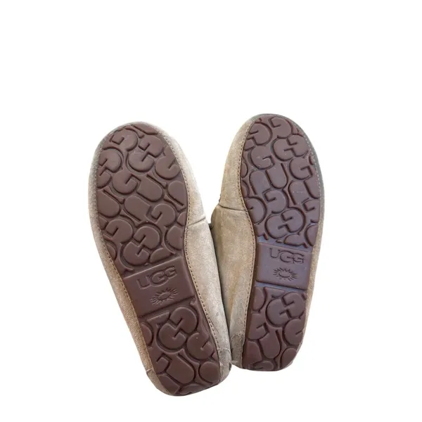 UGG Womens Brown Leather Fur-Lined Moccasin Slippers Ankle Boots Size 6 SKU8190 - Image 7