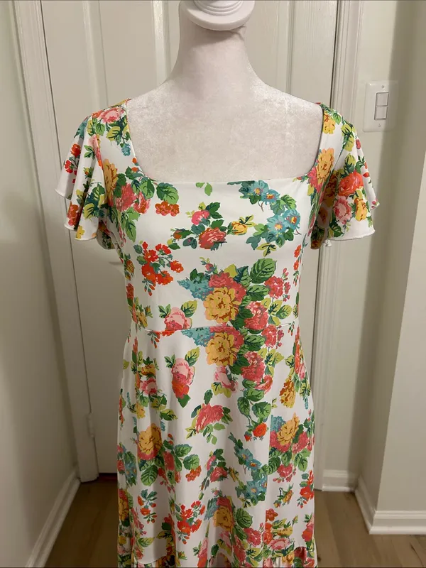 Tuckernuck Smith & Quinn Bitty Dress In Cape Garden Floral New Size Medium - Image 3