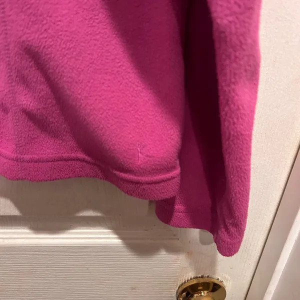 Danskin Now Womens Pink Fleece 1/4 Zip Pullover Sweatshirt L G 12 14‎ Gorpcore - Image 2