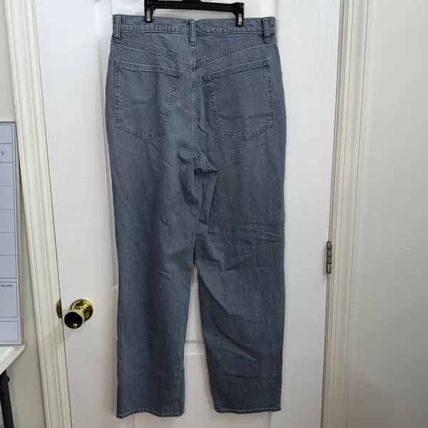 Universal Threads gray blue highest rise straight cotton stretch denim jeans 10 - Image 5