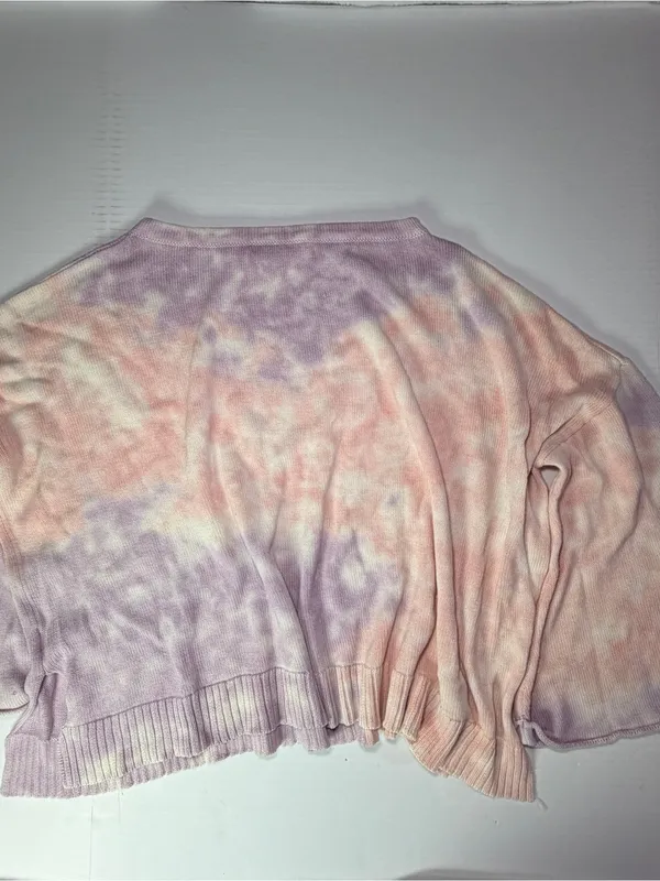 Mustard Seed Pastel Tie-Dye Crewneck Sweater - Pink & Purple couple flaws - Image 7