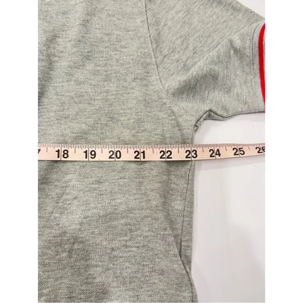 POL Gray Contrast Tipped 100% Cotton Polo Size Large NWOT - Image 4