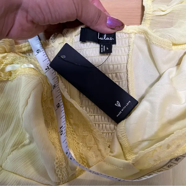 Valla Light Yellow Flutter Sleeve Midi Dress - Image 9