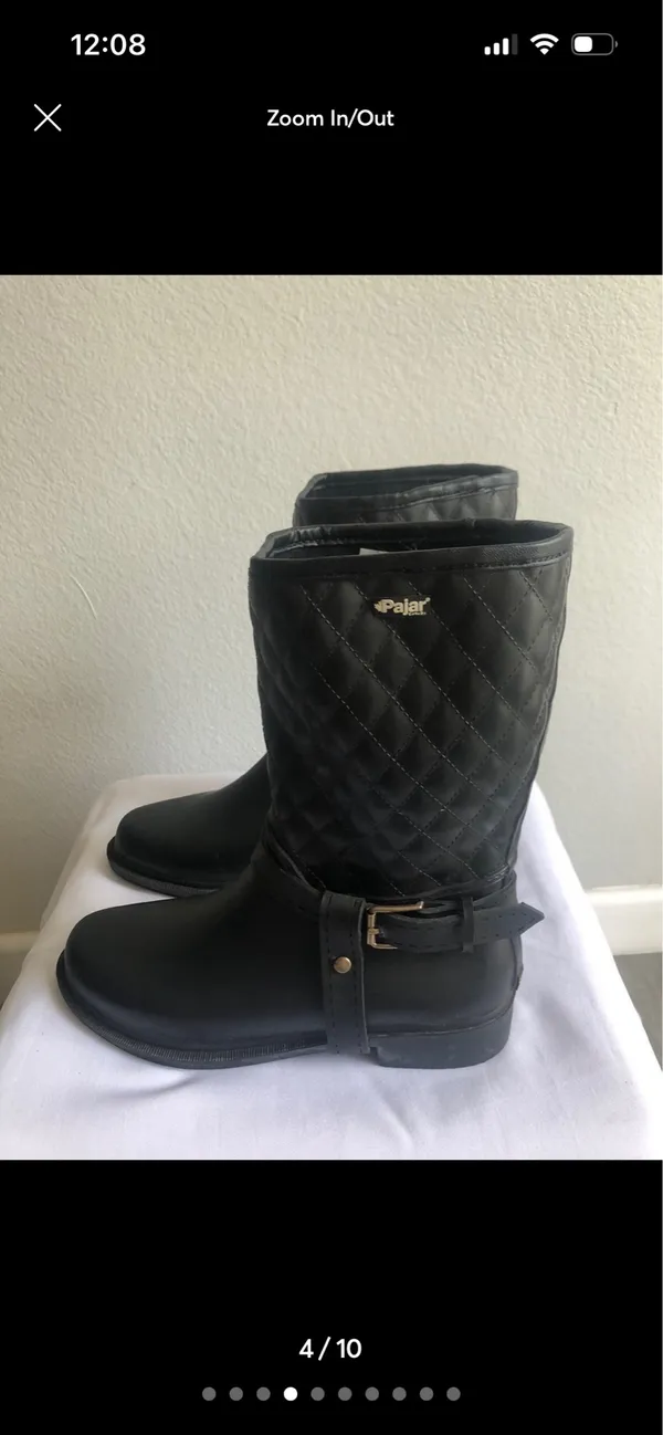 Pajar black rain boots  - Image 4