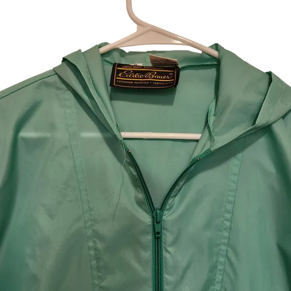 Eddie Bauer Light Teal Lightweight Wind Anorak Activewear Jacket Size Medium - Image 3