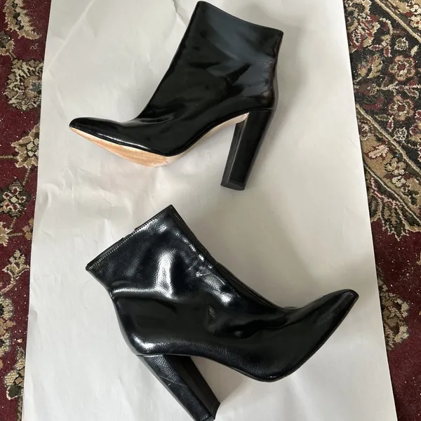 Jessica Simpson Narelle Women's Boots Black Patent Size 8.5 M‎ - Image 4