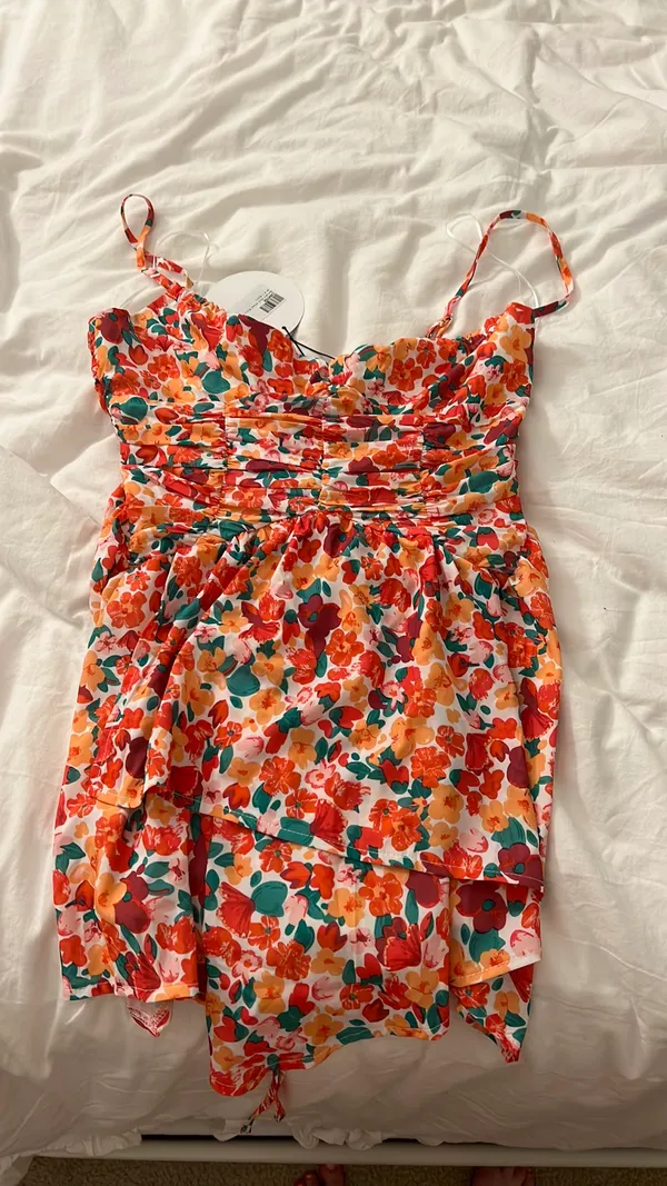 Princess Polly Barrett Mini Dress Multi Floral Lower Impact - Image 2