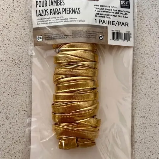 Gold Goddess Leg Wraps Halloween - Image 3