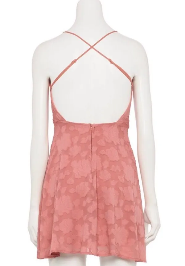 Speechless Strappy Cross-Back Mini A-Line Dress (JUNIORS) Size: XL - Image 2