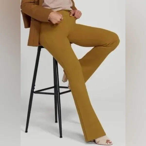 Classic Betabrand Two-Pocket DPYP Dress Yoga Pant Sz M Straight Stretch Nutmeg - Image 2