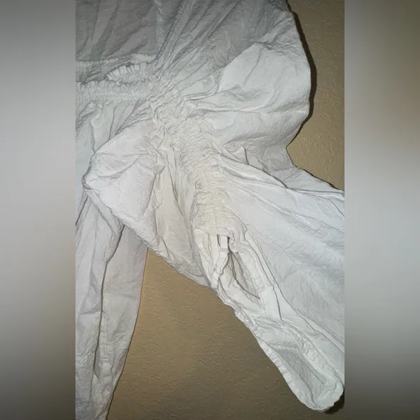 Free People White Textured Top - Image 2