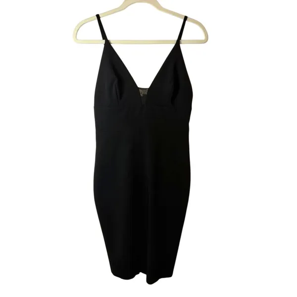 ALICE & OLVIA Jean Lace Inset Black Sheath Dress sz.6 - Image 3