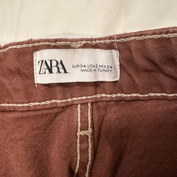 Zara Terracotta Trousers - Image 2