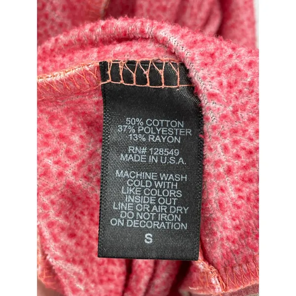 Aviator Nation Serape Striped Full Zip Up Hoodie Pink Sunset Sweatshirt Size S - Image 6