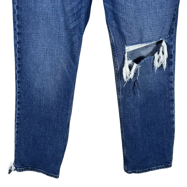 Abercrombie & Fitch Curve Love Ultra High Rise Ankle Straight Jeans 28/6 - Image 3