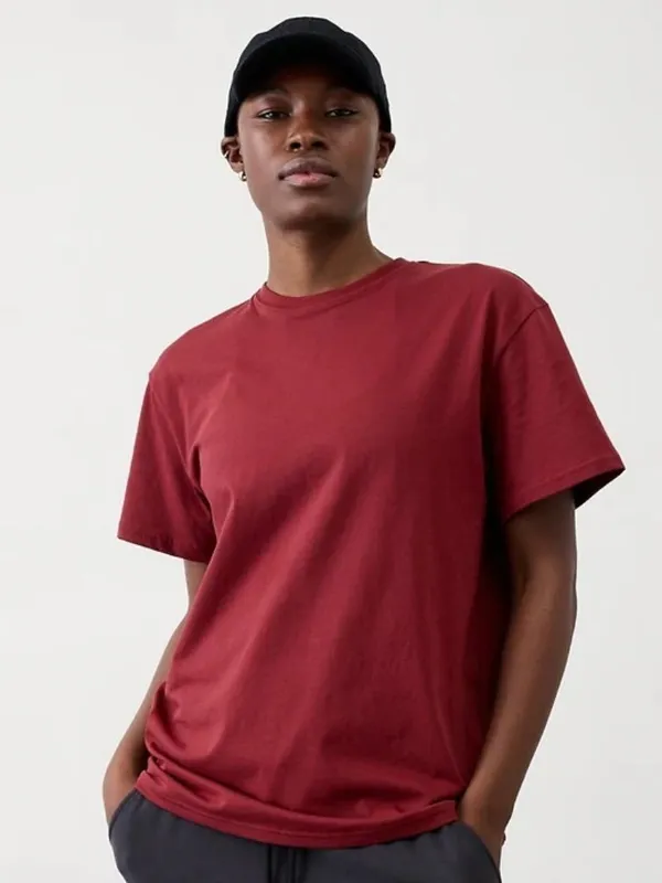 New Athleta S True Cotton Tee Redwood Small Regular - Image 3