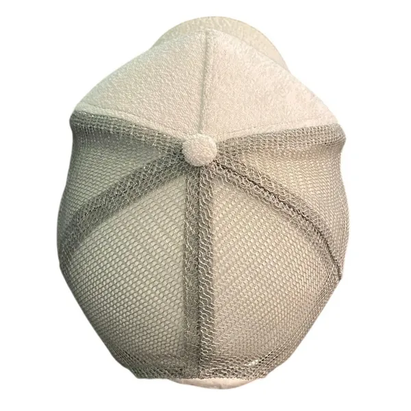 Boys Lie Angel Cherub Terry Cloth Trucker Hat Gray White Snapback Y2K Streetwear - Image 3