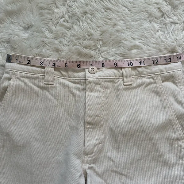 Aritzia Tna Pants Troop Cargo Pant Mid-Rise Utility 100% Cotton Cream Sz 4 - Image 8