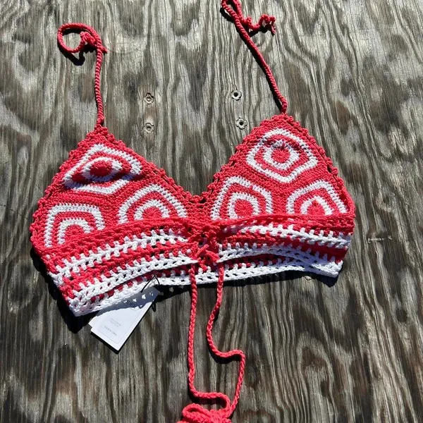 Nwt crochet halter top from cider size‎ medium - Image 4