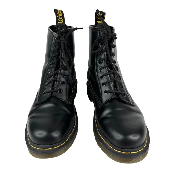 Dr. Martens 1460 Smooth Leather Black Lace Up Boots EU41 W9 M8 UK7 - Image 13