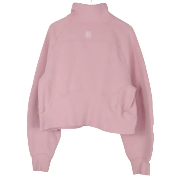 Lululemon Scuba Oversized Funnel Neck Half Zip Pink Tide Sweatshirt XS/S - Image 5