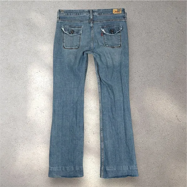 Y2K Levi’s 545 Low Bootcut Jeans Women’s 28x25 Blue Medium Vintage Floral Chic - Image 2