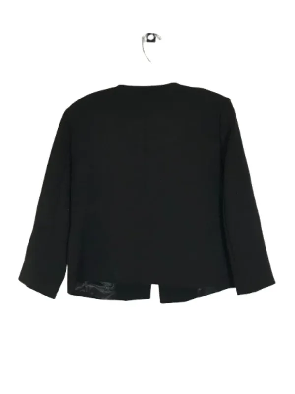 NWT Philosophy Size 10 Black Cropped No Collar Blazer Jacket NEW - Image 3
