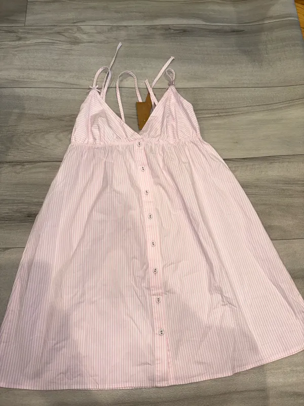 Skims cotton Poplin mini sleepColor Cherry Blossom Stripe - Image 3