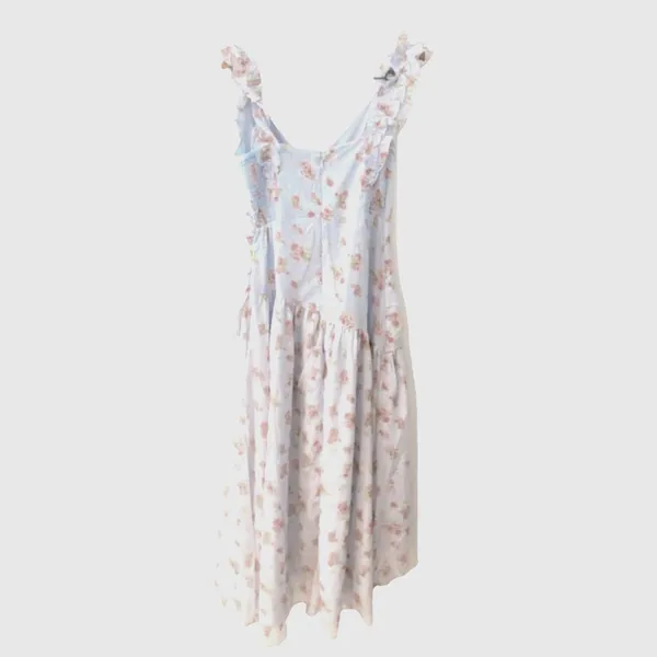 Abercrombie & Fitch Floral Asymmetric Ruffle Maxi Dress Size Small NWT Tiered - Image 10