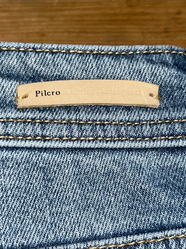 Pilcro and the Letterpress Anthropologie Slim Boyfriend Side Stripe Jeans Womans - Image 5