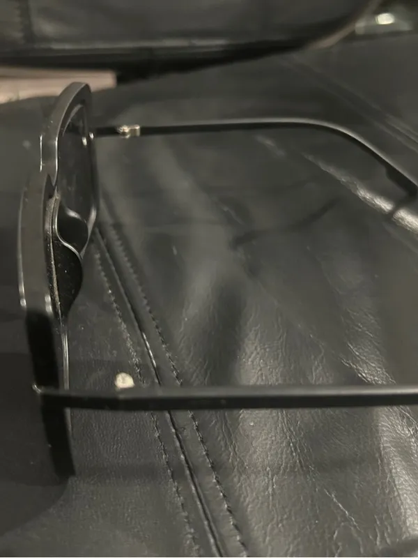 Oversized Square Sunglasses in Black - Image 6