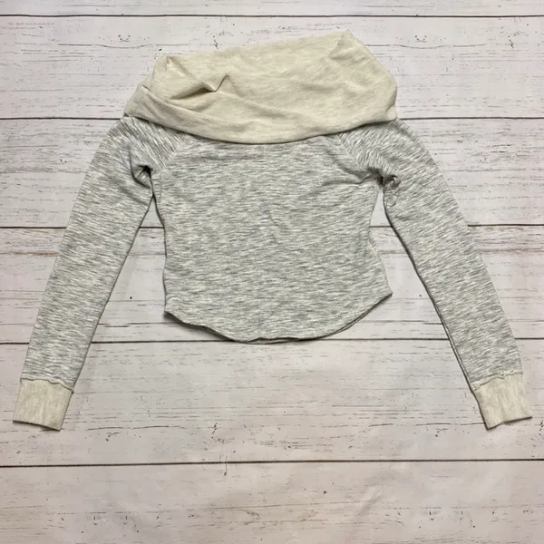 Free People FP Movement Pullover Cowlneck Off Shoulders Knit Sweatshirt - Image 8