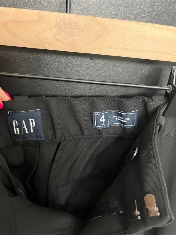 GAP Black Wide-Leg Dress Pants - Image 2