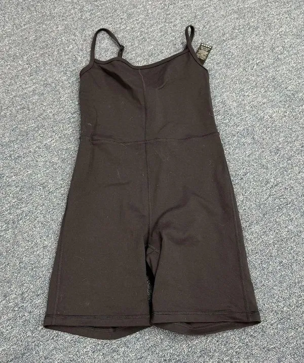 Aritzia Wilfred Free Freestyle 5” Romper Jersey Sweat Wicking Black Size Small - Image 3