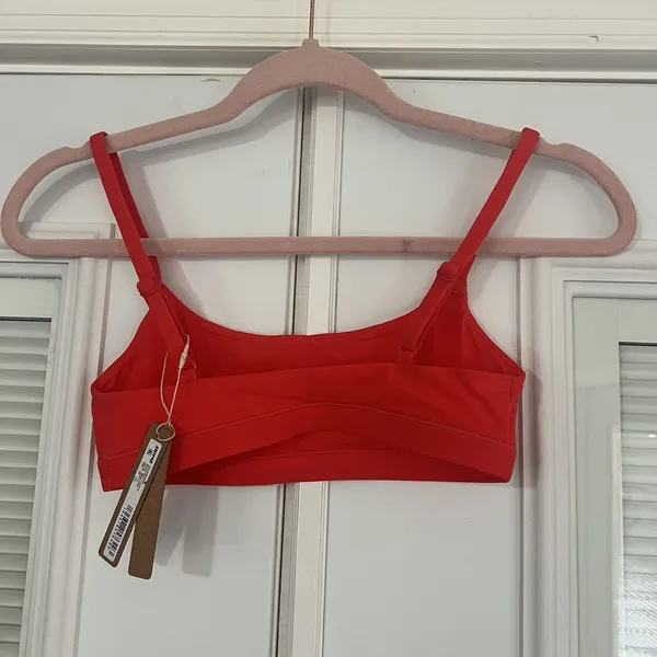 Skims Fits Everybody Scoop Neck Bralette Women’s‎ Size XS Poppy Red - Image 3