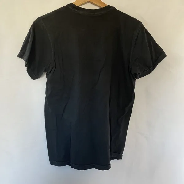Vintage MuKappa women's size small Black Cotton‎ T-Shirt lightweight summer top - Image 5