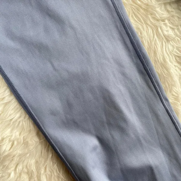 Aeropostale High Waist Crossover Flare Yoga Pants Dusty Blue Y2k Atheltic - Image 8