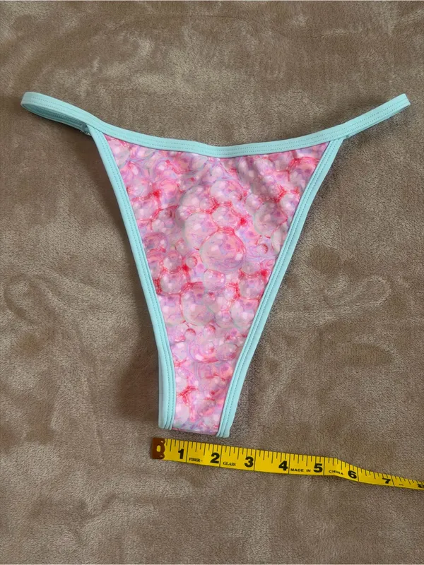 Strawberry Milk Mob Milky Way Bikini Bottom - NWT - Gems - Pink Blue Size Small - Image 7