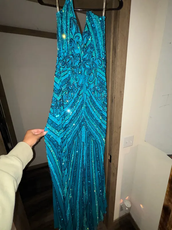 Jovani Prom Dress Blue size - Image 2