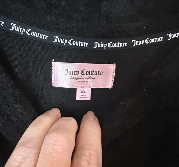 Juicy Couture Black Terry Pajama Set - Image 11