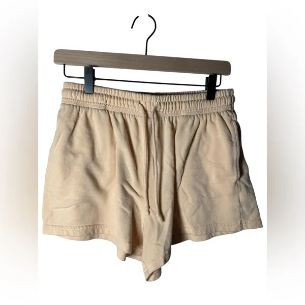Aeropostale‎ Lounge Shorts Women’s Size S Beige Drawstring Waist - Image 2