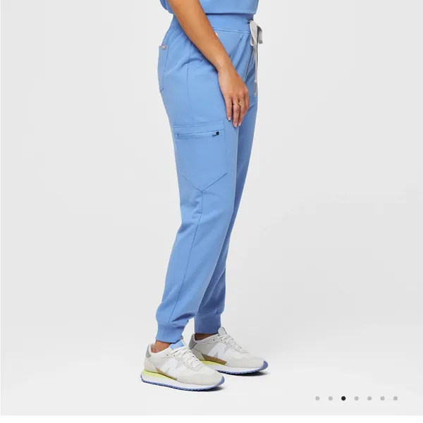 FIGS Women's high waisted Jogger scrub pant- Ceil blue - Image 2