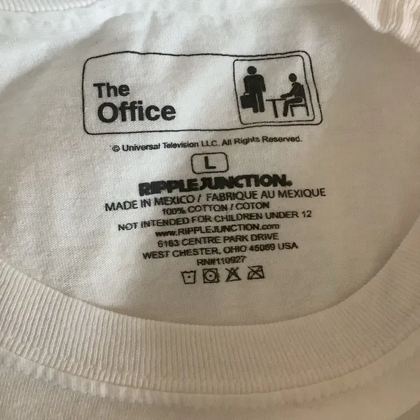 Ripple Junction The Office Size Large Graphic T-Shirt. Preloved - Image 5