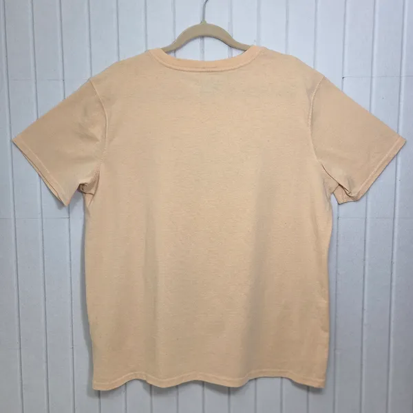 Carhartt Peach T-Shirt with‎ Maroon Logo Size XL - Image 2
