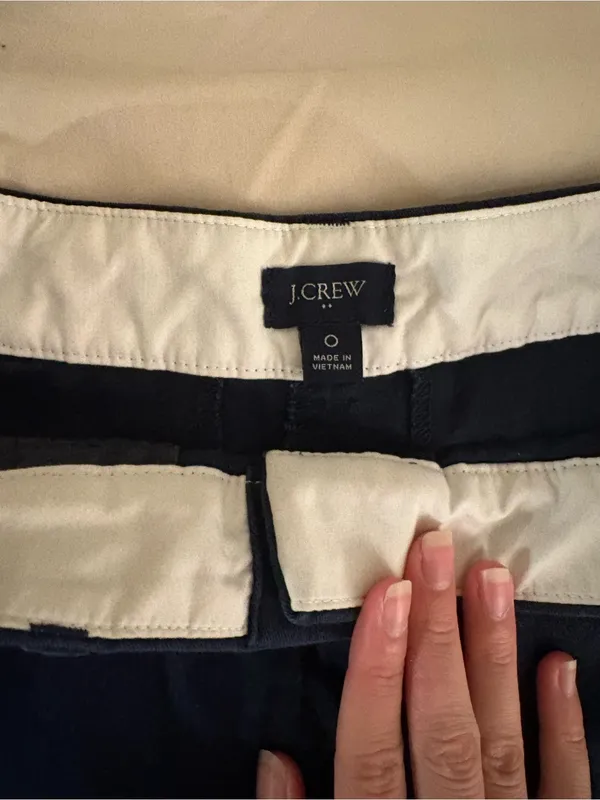 J. Crew Navy Cotton Chino Shorts - Image 2