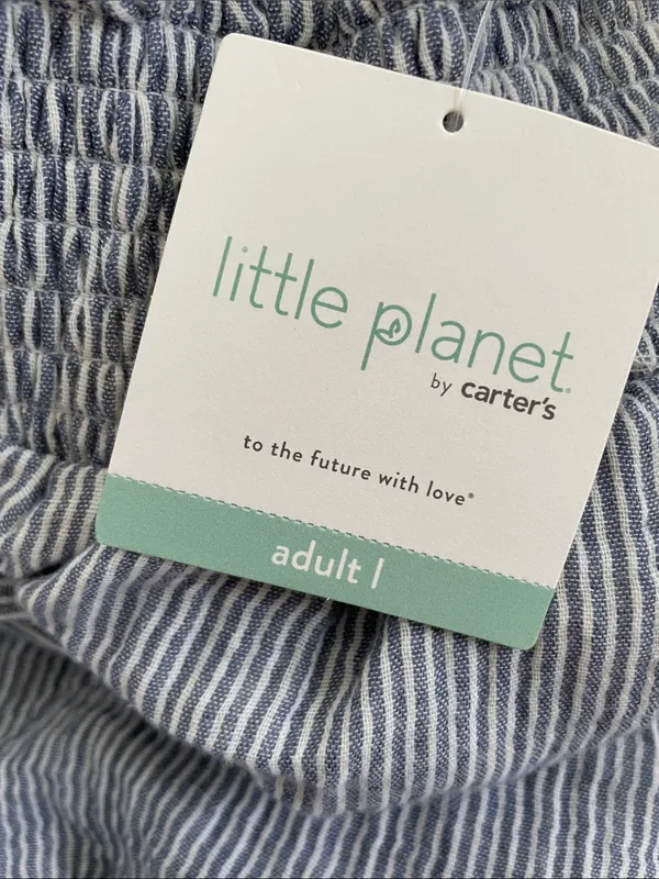 Little Planet Women's Size Large Maternity Nesting Lounge Pants Blue - Image 3