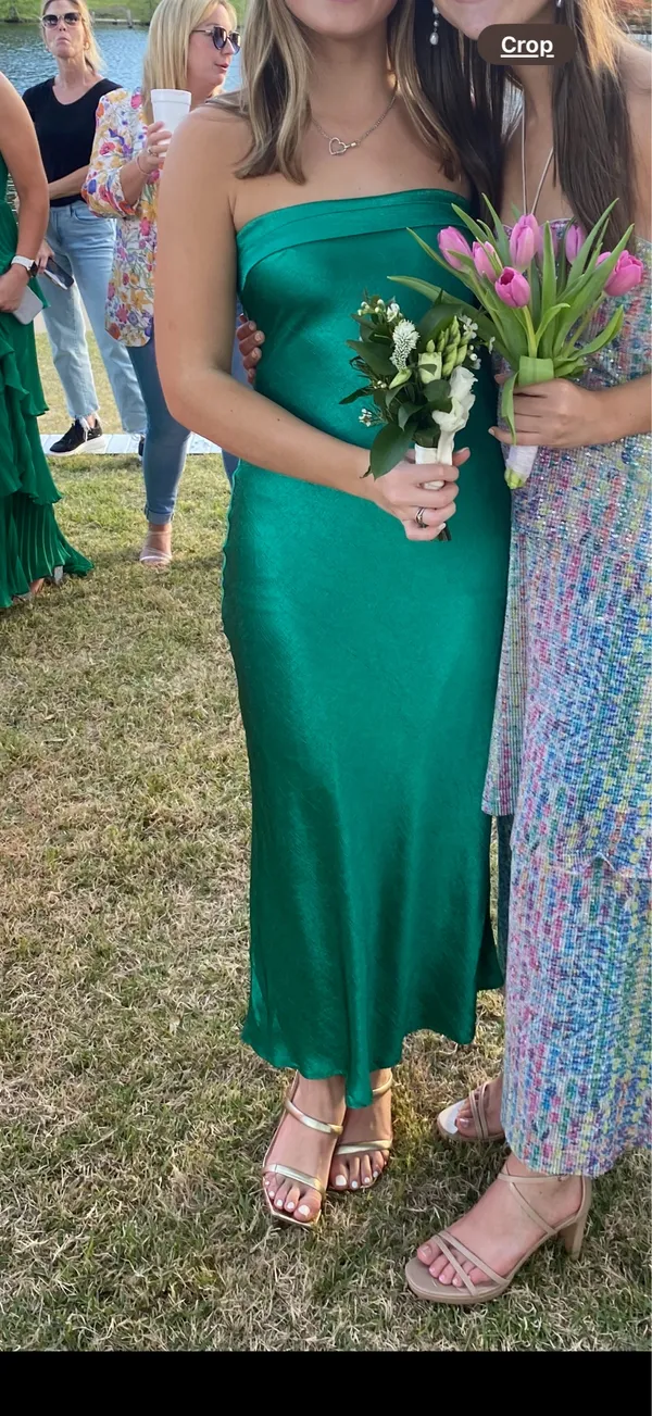 Emerald green maxi dress - Image 3
